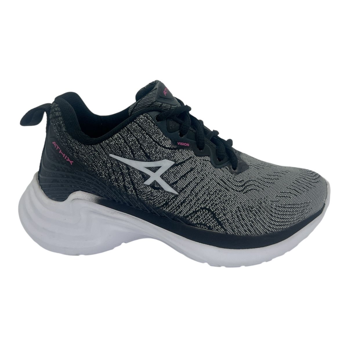 VISION KIDS CINZA/NEGRO/PINK