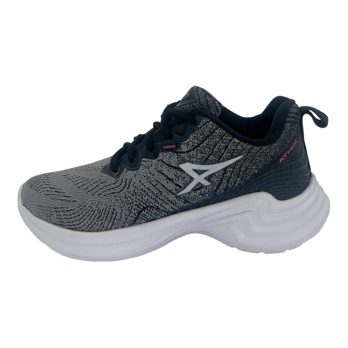 VISION KIDS CINZA/NEGRO/PINK