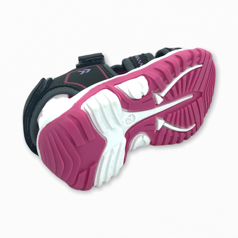 SANDALIA CLEMENTV22 NEGRO-FUCSIA