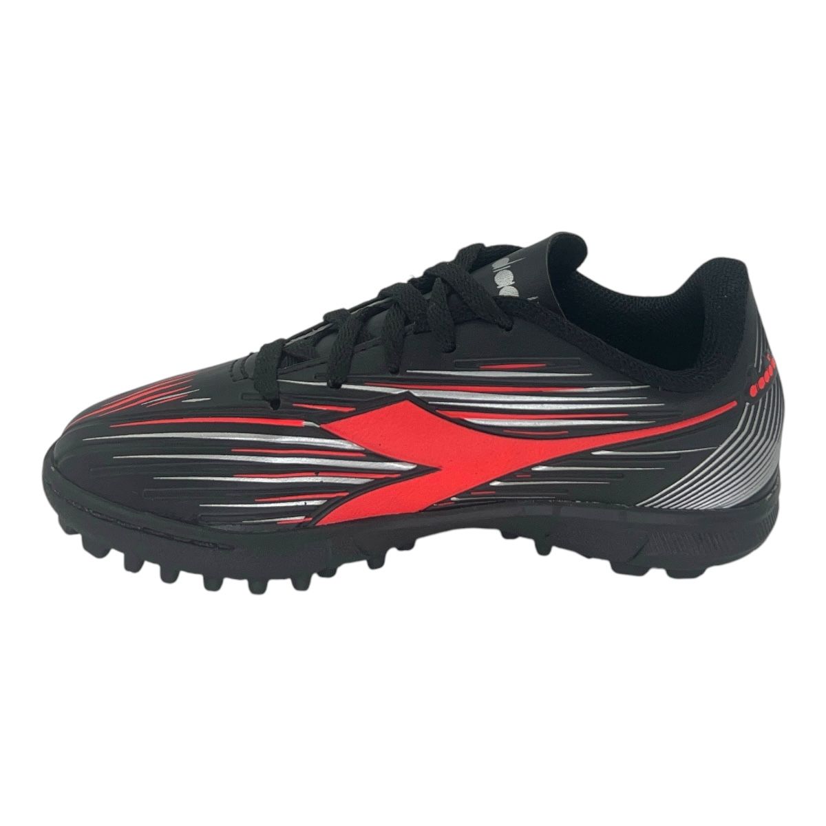 FUSION GRIP 5 KIDS TF NEGRO PLATA CORAL
