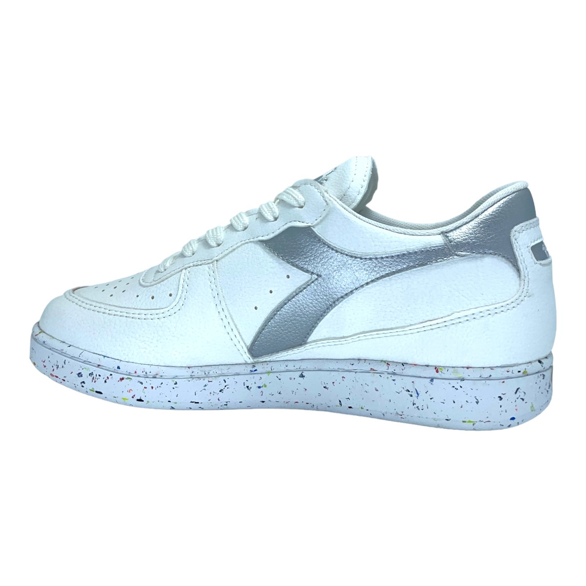 MI BASKET LOWWHITE SILVER