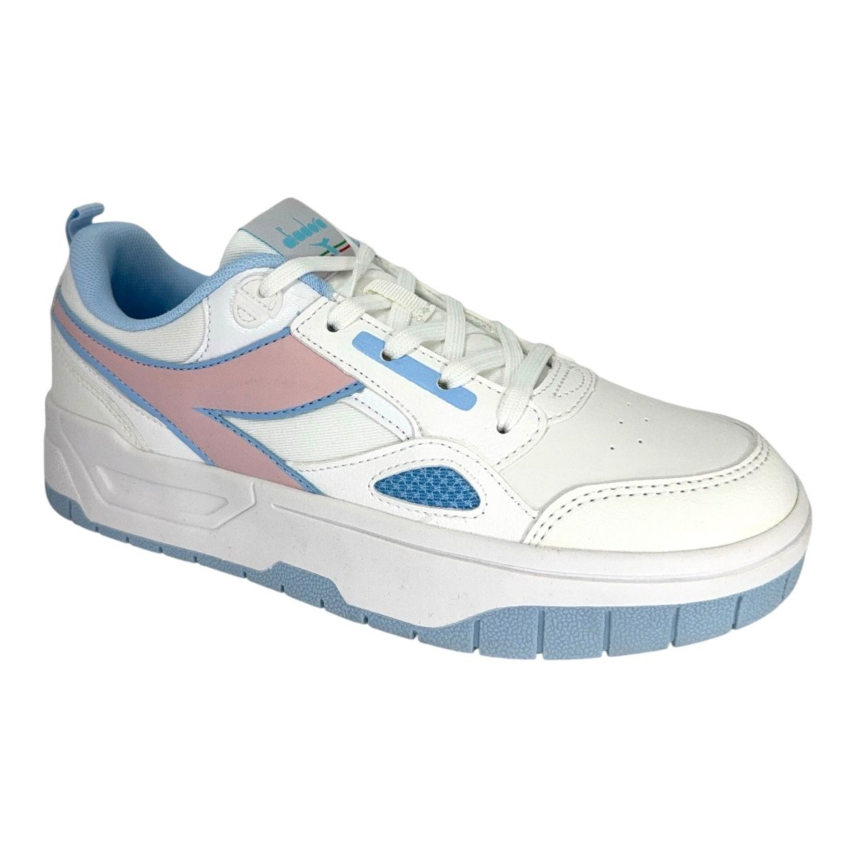 LEITH WHITE BLUE PINK