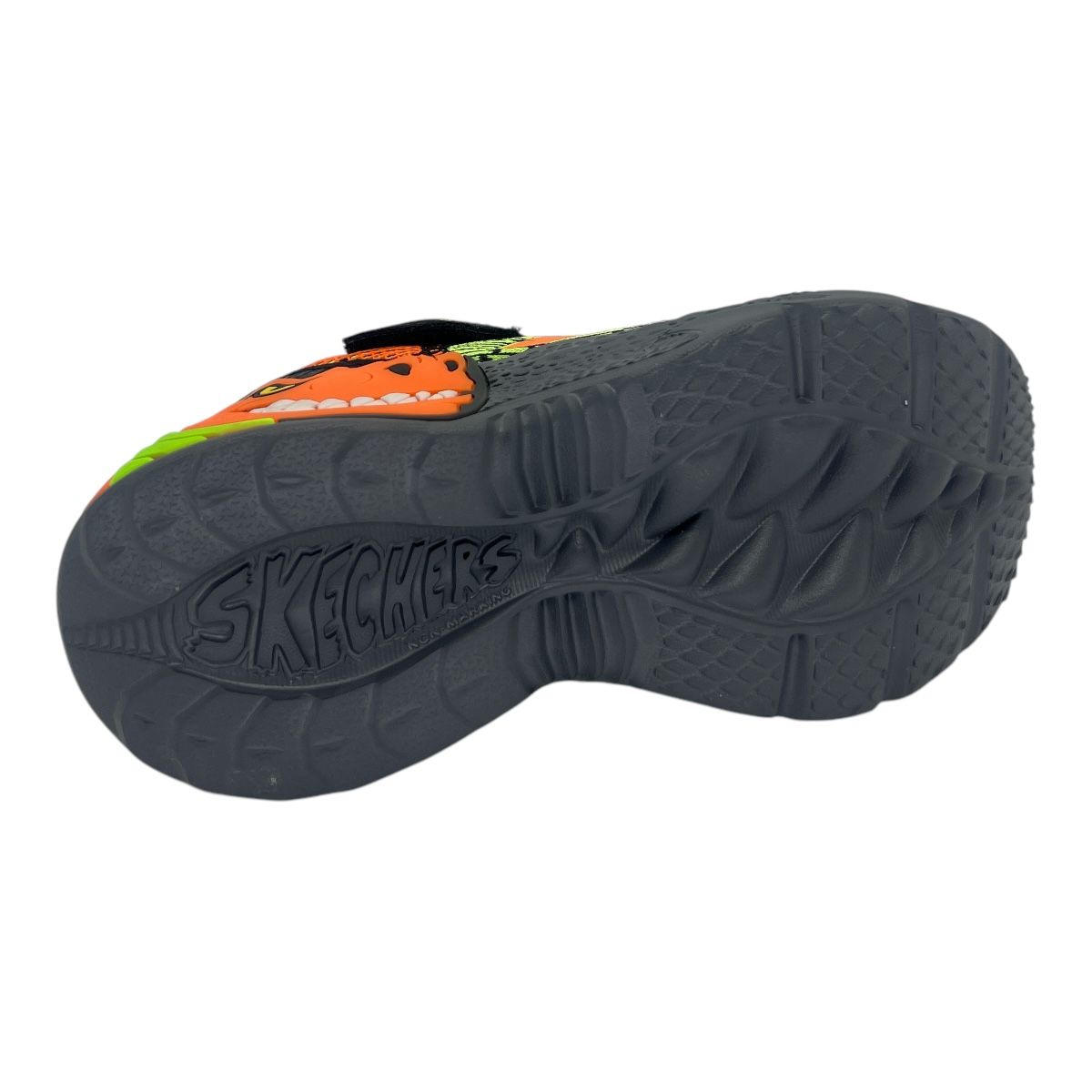 SKECH-O-SAURUS DINO LIGHTS BLACK ORANGE