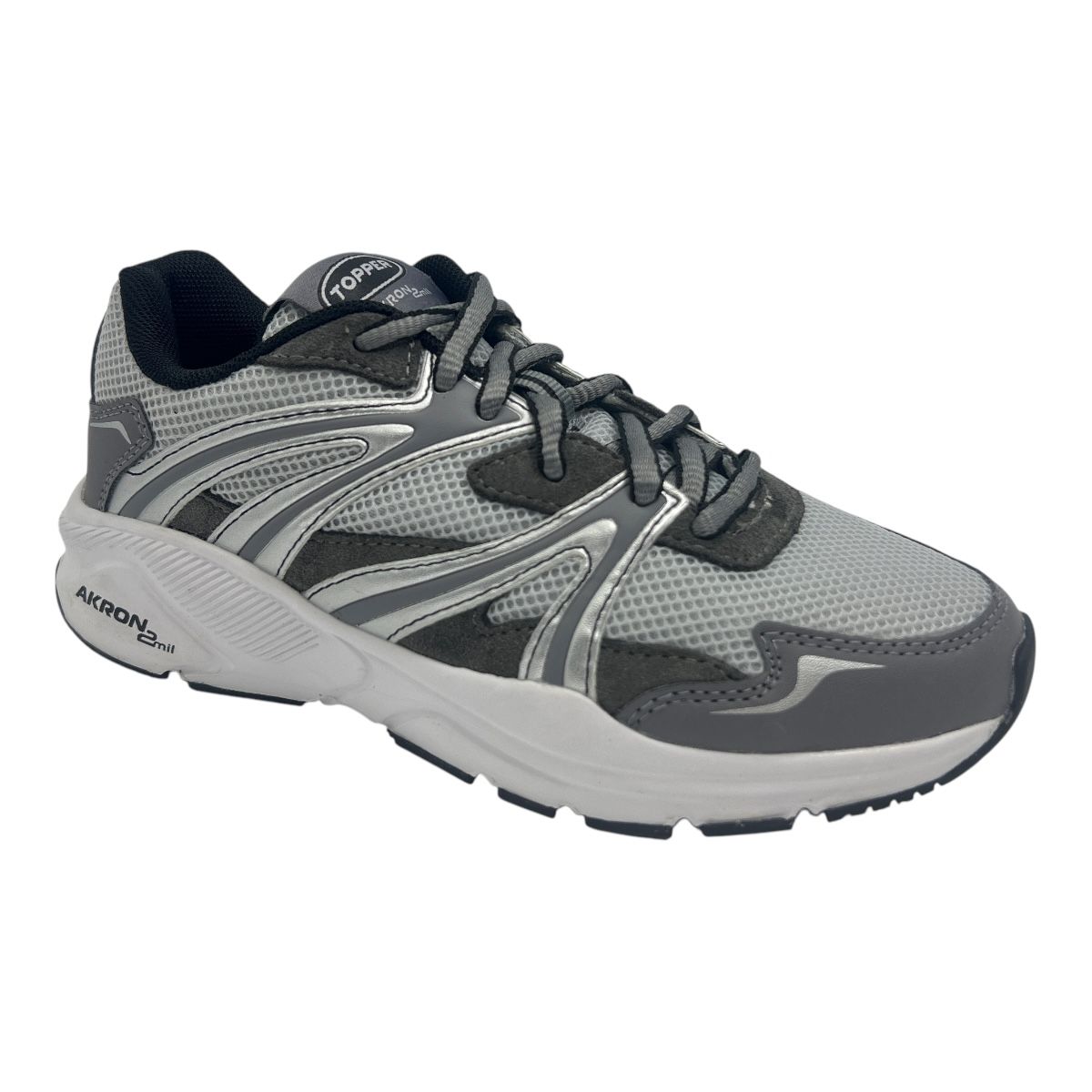 AKRON 2MIL GRIS MICRO/PLATA